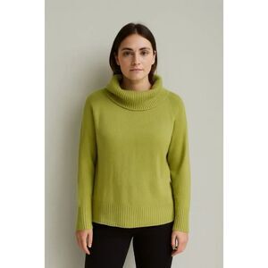 Josephine Chaus size L green knit cowl neck sweater.